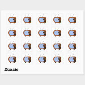 Apple TV Vierkante Sticker (Vel)