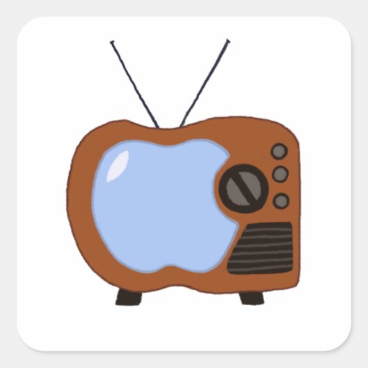Apple TV Vierkante Sticker (Voorkant)