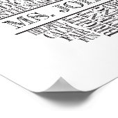 Apple typografie voor docenten met naam van de doc poster (Hoek)