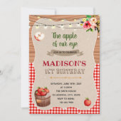Apple-uitnodiging voor feest kaart (Voorkant)