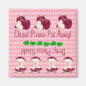 Apple vaatwasmachine magneet (Voorkant)