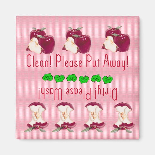 Apple vaatwasmachine magneet (Voorkant)