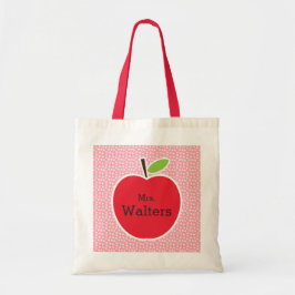 Apple van de gepersonaliseerde leraar tote bag