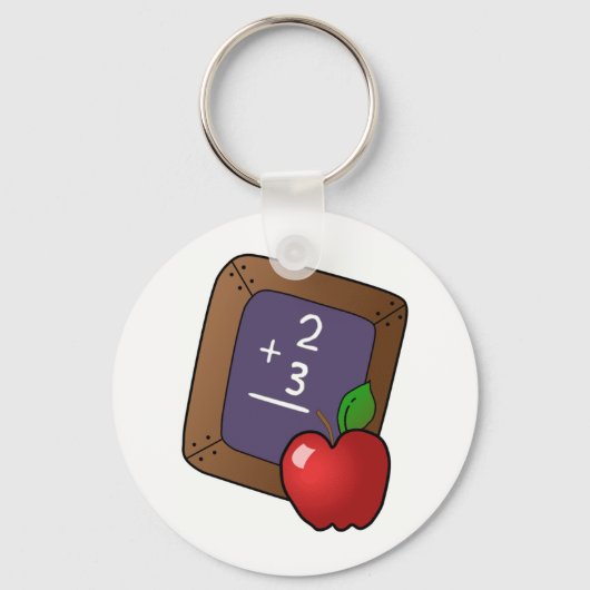 Apple van de leraar sleutelhanger (Voorkant)