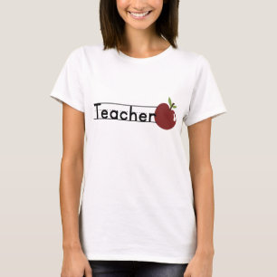 Apple van de leraar t-shirt