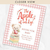 Apple van Eye Books voor Baby Gingham Baby shower Poster