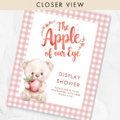 Apple van Eye Gingham Baby shower Display Shower Poster