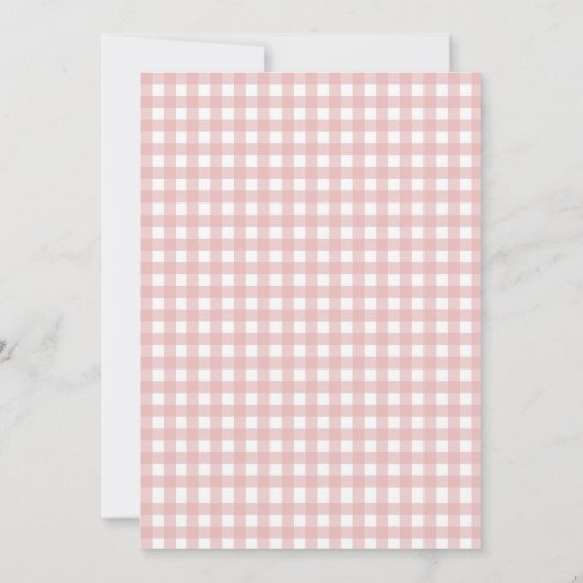 Apple van Eye Gingham Beer Baby shower Bedankt Kaart (Achterkant)