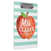 Apple van leraar | Aangepaste naam Klembord (Rechts)
