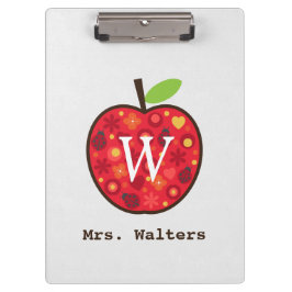 Apple van leraar klembord