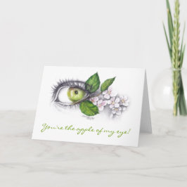 Apple van mijn de kunstWenskaart van het Kaart