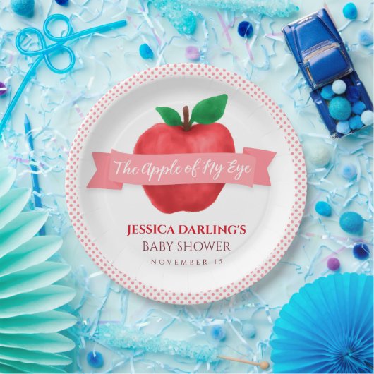 Apple van mijn herfst | baby shower zomerthema papieren bordje (Feest)