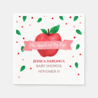 Apple van mijn herfst | baby shower zomerthema servet