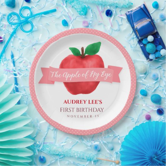 Apple van mijn herfst | verjaardagscampagne zomert papieren bordje (Feest)