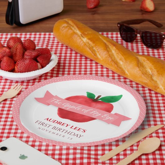 Apple van mijn herfst | verjaardagscampagne zomert papieren bordje (Picknick)