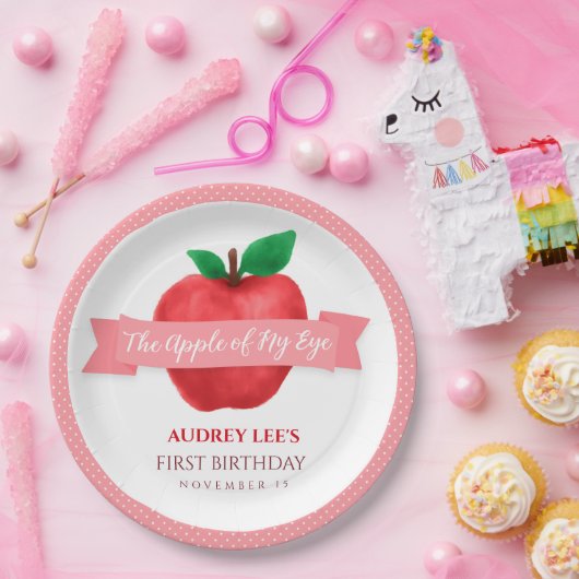 Apple van mijn herfst | verjaardagscampagne zomert papieren bordje (Feest)
