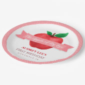 Apple van mijn herfst | verjaardagscampagne zomert papieren bordje (Gekanteld)