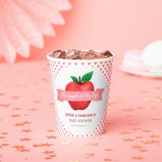 Apple van mijn herfst | zomerthema baby shower pa papieren bekers (Insitu)