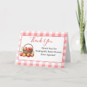 Apple van mijn oog Baby shower dank u kaarten (Voorkant)