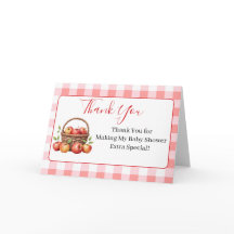 Apple van mijn oog Baby shower dank u kaarten