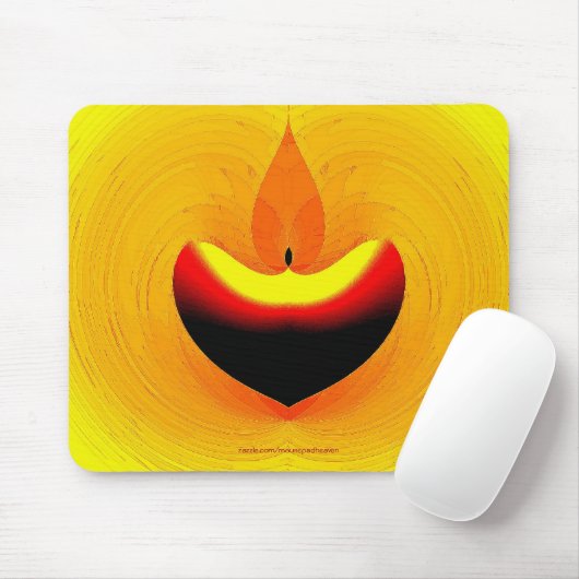 Apple van Mijn Oog Mousepad Muismat (Met muis)