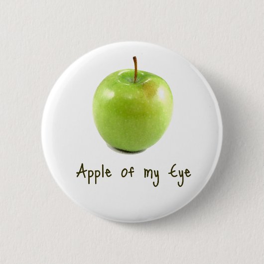 Apple van mijn oog ronde button 5,7 cm (Voorkant)