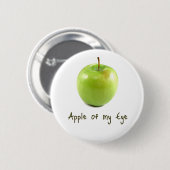 Apple van mijn oog ronde button 5,7 cm (Voorkant /achterkant)