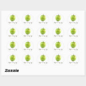 Apple van mijn oog ronde sticker (Vel)