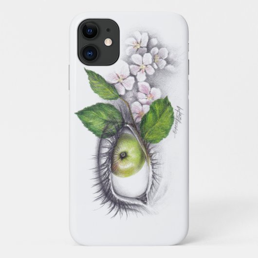 Apple van mijn oog Surreal-tekenkunst Case-Mate iPhone Case (Achterkant)