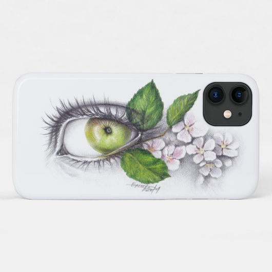 Apple van mijn oog Surreal-tekenkunst Case-Mate iPhone Case (Achterkant (horizontaal))