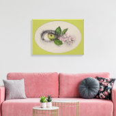 Apple van mijn oog Surreal tekenkunst Groen Canvas Afdruk (Insitu (Woonkamer))