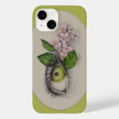 Apple van mijn oog Surreal tekenkunst Groen Case-Mate iPhone Case (Achterkant)
