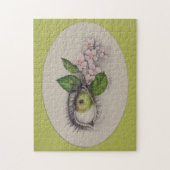 Apple van mijn oog Surreal tekenkunst Groen Legpuzzel (Verticaal)