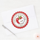 Apple van mijn oog Valentijn Gepersonaliseerde naa Ronde Sticker (Envelop)