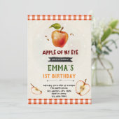 Apple van mijn uitnodiging voor verjaardagsfeestma (Staand voorkant)