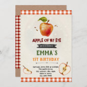 Apple van mijn uitnodiging voor verjaardagsfeestma (Voorkant / Achterkant)