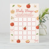 Apple van My Eye Baby shower Bingo Game Kaart (Staand voorkant)