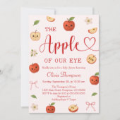 Apple van My Eye Baby shower Invitation Kaart (Voorkant)