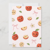 Apple van My Eye Baby shower Invitation Kaart (Achterkant)