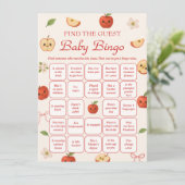 Apple van My Eye Baby shower Zoek de gast Bingo Kaart (Staand voorkant)