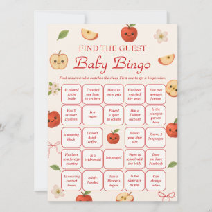 Apple van My Eye Baby shower Zoek de gast Bingo Kaart