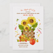 Apple van ons Baby shower Kaart (Voorkant / Achterkant)