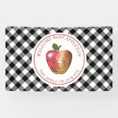 Apple van ons Baby shower van de oogboomgaard Spandoek (Horizontaal)