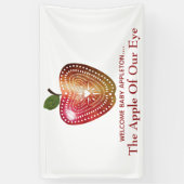 Apple van ons Baby shower van de oogboomgaard Spandoek (Verticaal)