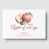 Apple van ons Eye Baby shower gastenboek (Voorkant)