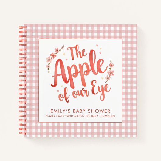 Apple van ons Eye Baby shower gastenboek Notitieboek (Voorkant)