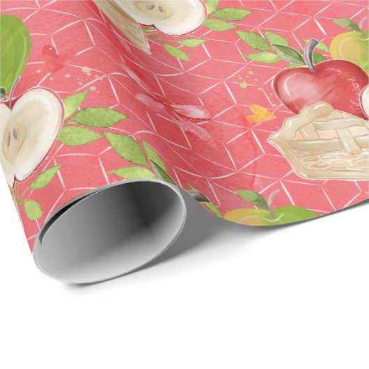 Apple van ons Eye Baby shower inpakpapier (Rol Hoek)