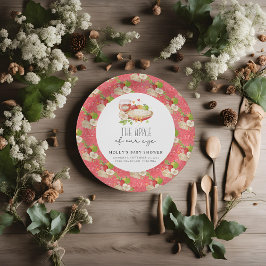 Apple van ons Eye Baby shower papier Papieren Bordje