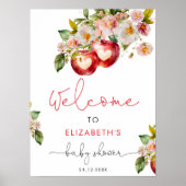 Apple van ons Eye Fruit Baby shower Welkom Poster (Voorkant)