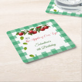 Apple van ons Eye Gingham Onderzetter (Schuin)